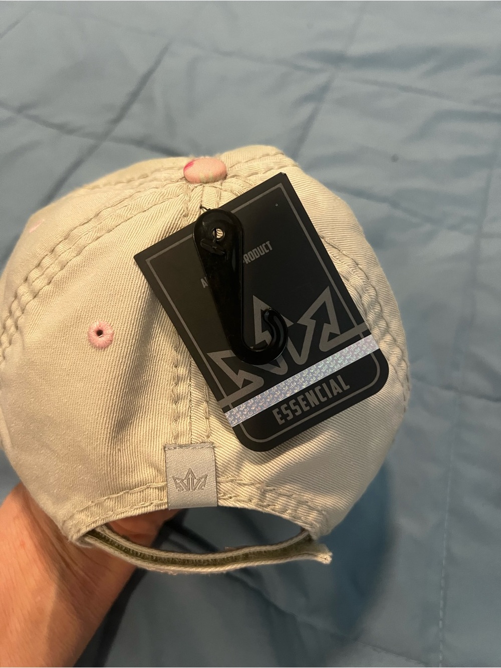 Miami Floral Baseball Cap in Pink and Beige - Picture 4 of 9